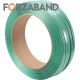 5/8” x 3400', .040 Forzaband Green Power Tool Grade PET Strap, 24/Skd 16x6 core, Embossed