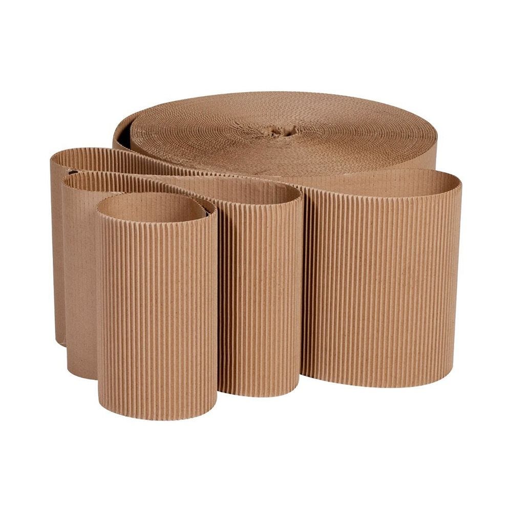 Single Faced Corrugated Cardboard Roll 48in x 250ft A-Flute