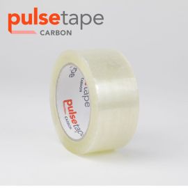 2" x 110yrd, 2.0 mil Pulsetape Carbon Acrylic Hand Tape 36 Rolls/CS, 90 CS/Skd