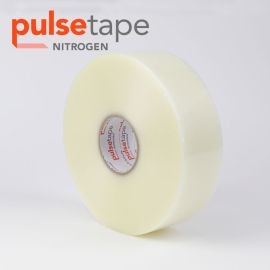 3" x 1000yrd, 1.9mil Pulsetape Nitrogen Hot Melt Machine Tape 4 Rolls/CS, 60 CS/Skd