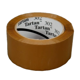 3M 203, 3" x 60yd 1.6 mil Tan Acrylic Tape 12/CS