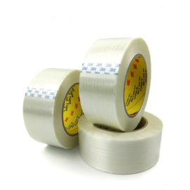 3M 898, 3/4" x 60yd 6.6 mil Strapping Tape 48/CS