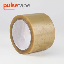 3" x 110yrd, 2.1mil Pulsetape Platinum Natural Rubber Tape w/PVC 24 Rolls/CS 90 CS/Skd