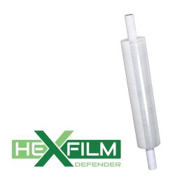 20" x 1000', 80ga, Hexfilm Defender Cast Hand Film Extended Core, 4 Rolls/CS, 48 CS/Skd