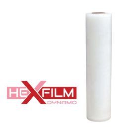 18" x 1500', 80ga, Hexfilm Dynamo Blown Hand Film, 4 Rolls/CS, 36 CS/Skd