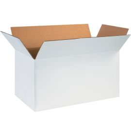 24 x 12 x 12" White Corrugated Boxes