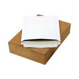 7 x 9" White Self-Seal Flat Mailers 100/CS