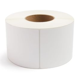 4 x 6.5" White Thermal Transfer Label Perfed 900/Roll 4 Rolls/CS