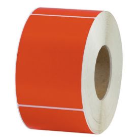 4 x 6" Red Thermal Transfer Labels Perfed 1000/Roll, 4 Rolls/CS