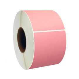 4 x2" Pink Thermal Transfer Labels 3" core, 3000/rl