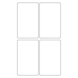 3 x 5" White Rectangle Sheet Labels 400/BX