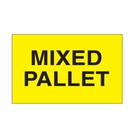 3x5"-"Mixed Pallet" Flour Yellow Label 500/RL