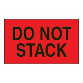 3 x 5" - "Do Not Stack" Label  500/RL