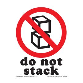 3 x 4" "Do Not Stack" International Safe Handling Labels 500/RL