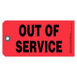 "Out of Service" Card Stock Tags 50/PK