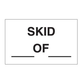 3 x 5" -"Skids_ of_ " Labels 500 Labels/rl