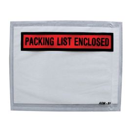 4 1/2 x 6" Red Packing List Enclosed Envelopes