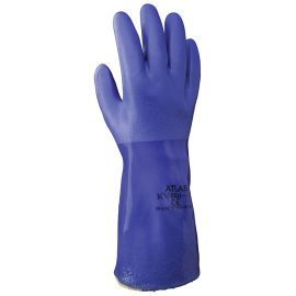 12" Triple Dipped Blue PVC Gloves Medium