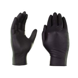 6mil Black Industrial Grade Gloves - Powder Free 100/Box 10 Boxes/CS - Size S