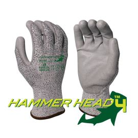 Hammerhead Gray HDPE Cut Resistant Gloves Medium