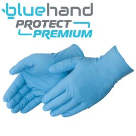 Premium Bluehand Exam Nitrile - 5mil Glove Powder Free 100/Box 10 Boxes/CS  Size L