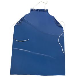35x45 6mil Blue Vinyl Disposable Aprons 12/PK With Ties