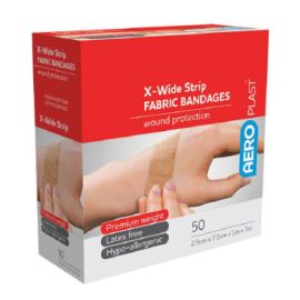 Fabric X-Wide Strip Bandages 1"x3" 50/BX