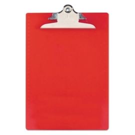 Plastic Clipboard - Red, 9 x 13 1/4"