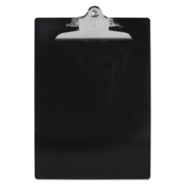 Plastic Clipboard - Black, 9 x 13 1/4"