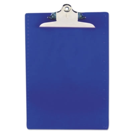 Plastic Clipboard - Blue, 9 x 13 1/4"