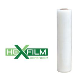 18" x 1500', 90ga, Hexfilm Defender Cast Hand Film, 4 Rolls/CS, 36 CS/skid