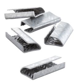 5/8" Open Metal Galvanized Serrated Seals for PET Strapping 1000/CS