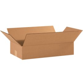 18 x 10 x 4" Flat Corrugated Boxes 25/BDL, 500/Bale
