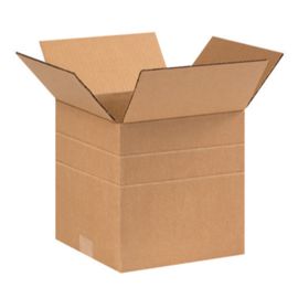 9 x 9 x 9" Multi-Depth Corrugated Boxes 25/BDL, 500/Bale