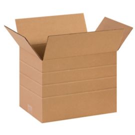 14 x 10 x 10" Multi-Depth Corrugated Boxes 25/BDL, 500/Bale