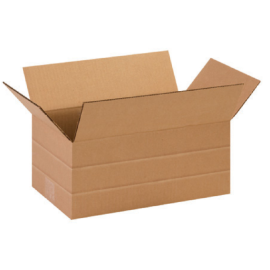 14 1/2 x 8 3/4 x 6" Multi-Depth Corrugated Boxes 25/BDL, 500/Bale