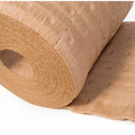 1/4" 48" x 200' Kraft Wadding Paper - Slit 12", Perf 12", Zip 6" 4/BDL