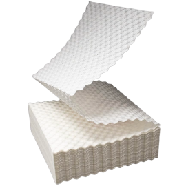 12" White Bubble Paper Wrap - 250'/CS
