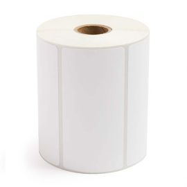 4 x 6" White Direct Thermal Label with Timing Mark, Perfed, 3/4" Core, 105/RL, 36 RL/Case
