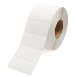 4 x 2" White Direct Thermal Label with Timing Mark, Perfed, 3/4" Core, 300 Labels/RL, 24 RL/Case