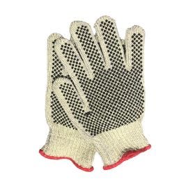 Aramid/Cotton String Knit Gloves w/ Double-Sided Dots - XL 12/PK