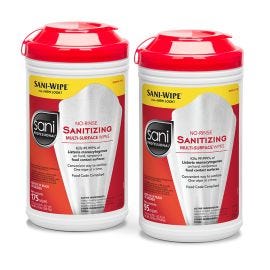 EPA Disinfectant Wipes - Sani Prof. No Rinse 7.75:X9", 95ct, 6/cs