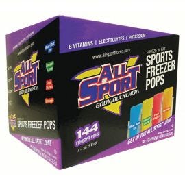 All Sport Freezer Pops Assorted Flavors 144/CS