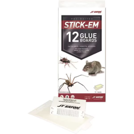Stick-Em® Mouse & Insect Glue Trap , 12 pads/pack, 12 packs/CS
