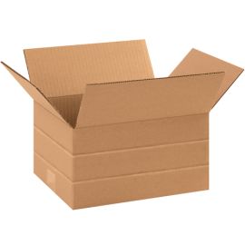 11 1/4 x 8 3/4 x 6" Multi-Depth Corrugat Corrugated Boxes 25/BDL, 500/Bale