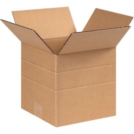 6 x 6 x 6" Multi-Depth Corrugated Boxes 25/BDL, 1800/Bale