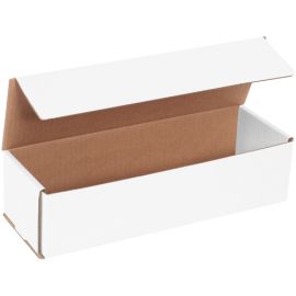 12 x 3 1/2 x 3" White Die Cut Mailer 50/BDL, 2500/Bale