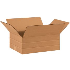 16 x 12 x 6" Multi-Depth Corrugated Boxes 25/BDL, 250/Bale