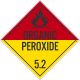Organic Peroxide 5.2 D.O.T. Placard, 100/PK, 10.75