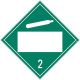 Gases, Poison, Flammable & Non-Flammable 2 Blank D.O.T. Placard, 100/PK 10.75 x 10.75